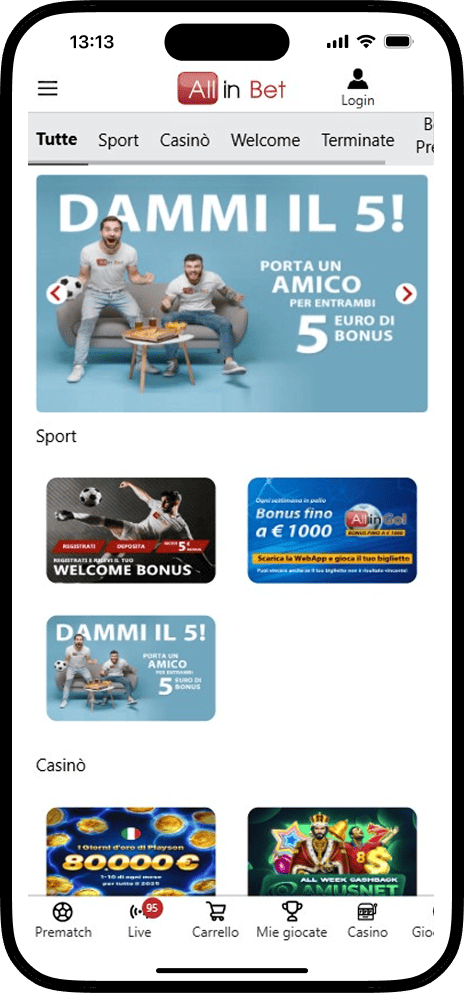 Promozione Allinbet